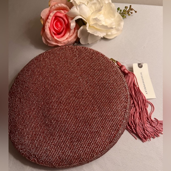 Anthropologie Holiday Monogram Embellished Pouch - Picture 8 of 9